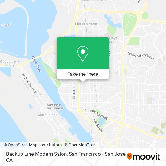 Backup Line Modern Salon map