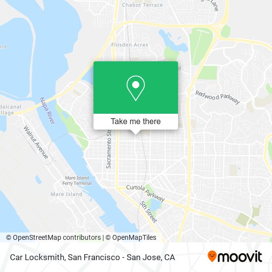 Mapa de Car Locksmith