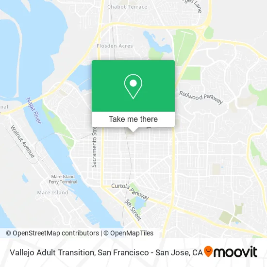 Vallejo Adult Transition map