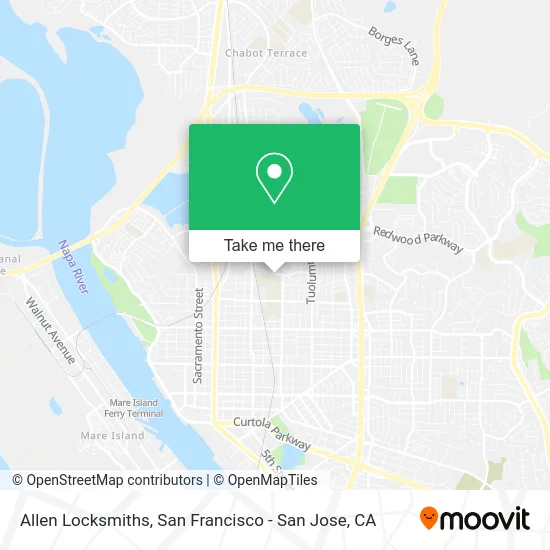 Allen Locksmiths map