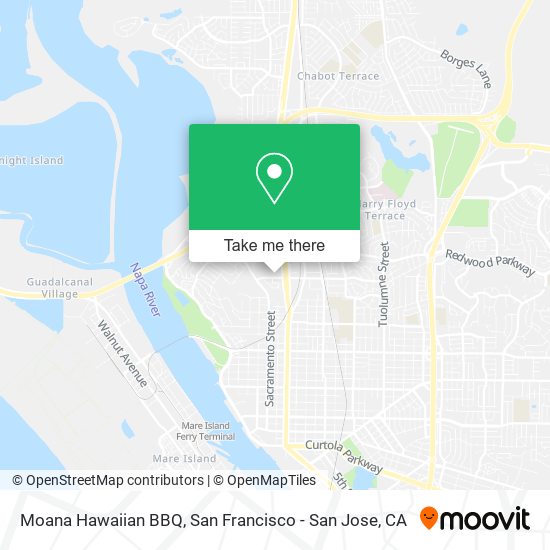 Mapa de Moana Hawaiian BBQ