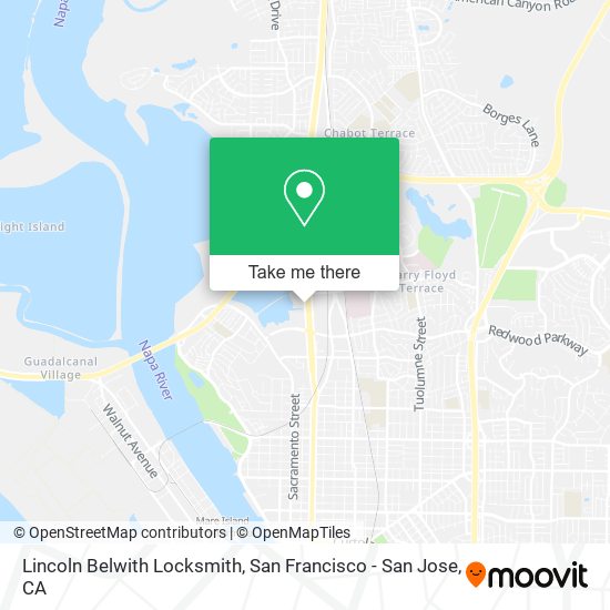 Lincoln Belwith Locksmith map