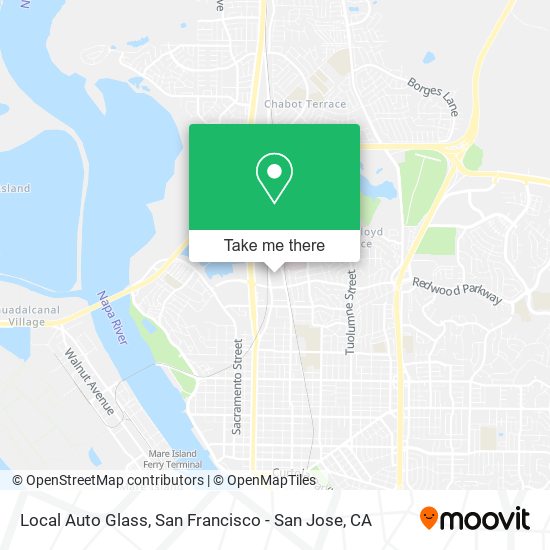 Mapa de Local Auto Glass