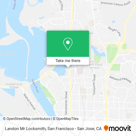 Landon Mr Locksmith map