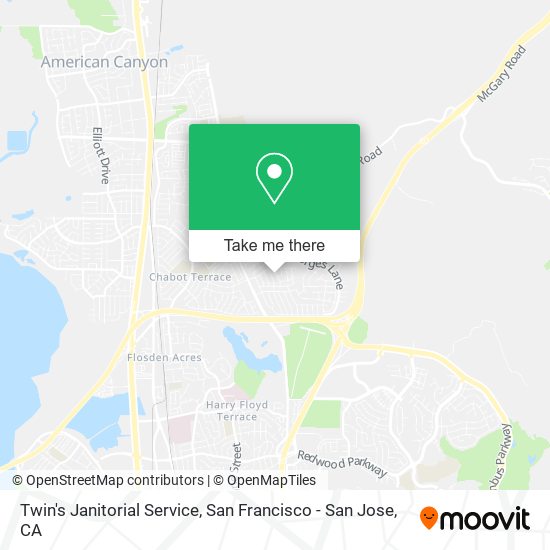 Twin's Janitorial Service map