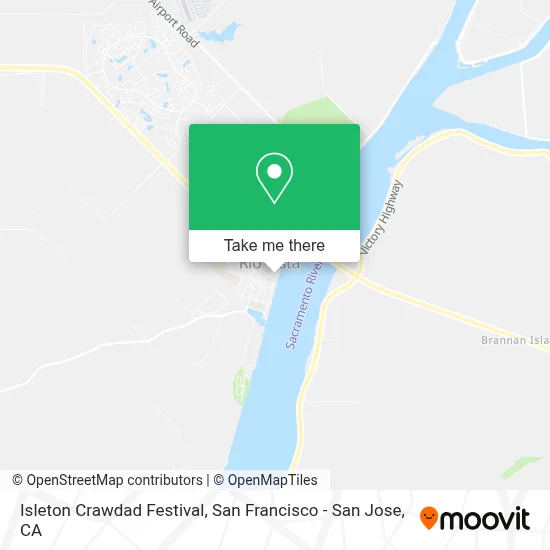Isleton Crawdad Festival map