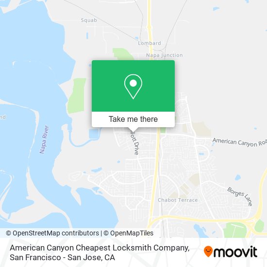 Mapa de American Canyon Cheapest Locksmith Company