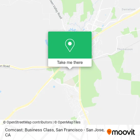 Mapa de Comcast: Business Class