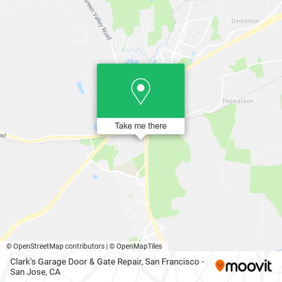 Clark's Garage Door & Gate Repair map