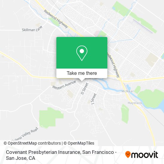 Mapa de Covenant Presbyterian Insurance