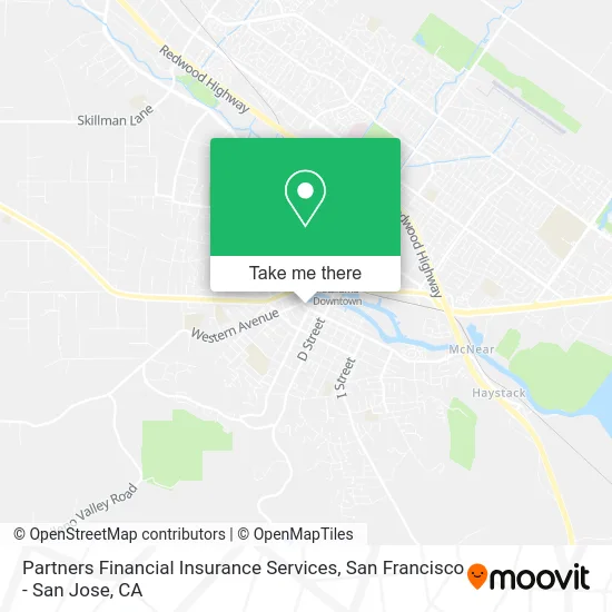 Partners Financial Insurance Services map