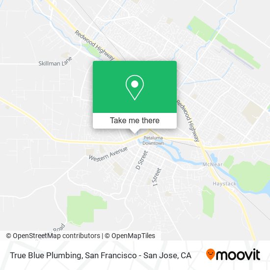 Mapa de True Blue Plumbing