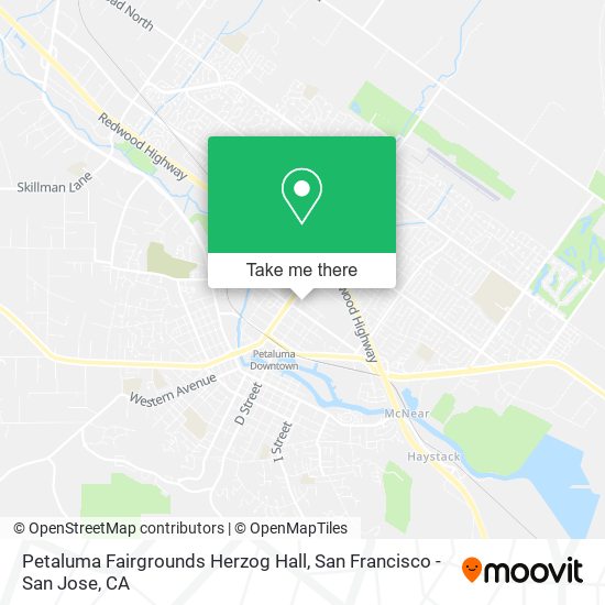 Petaluma Fairgrounds Herzog Hall map
