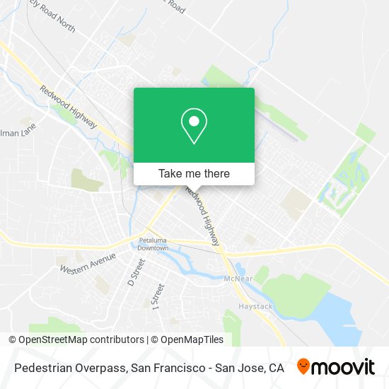 Mapa de Pedestrian Overpass