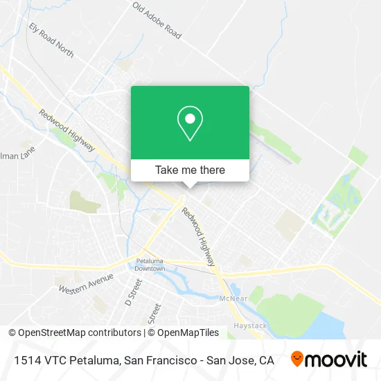 Mapa de 1514 VTC Petaluma