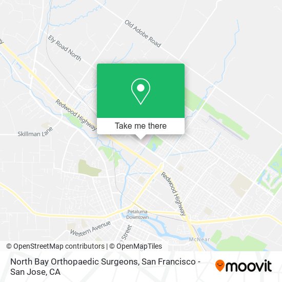 North Bay Orthopaedic Surgeons map