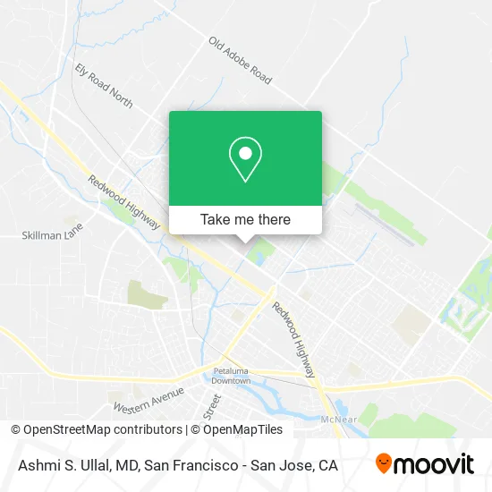 Mapa de Ashmi S. Ullal, MD