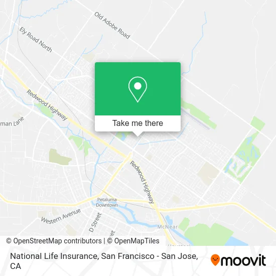 National Life Insurance map