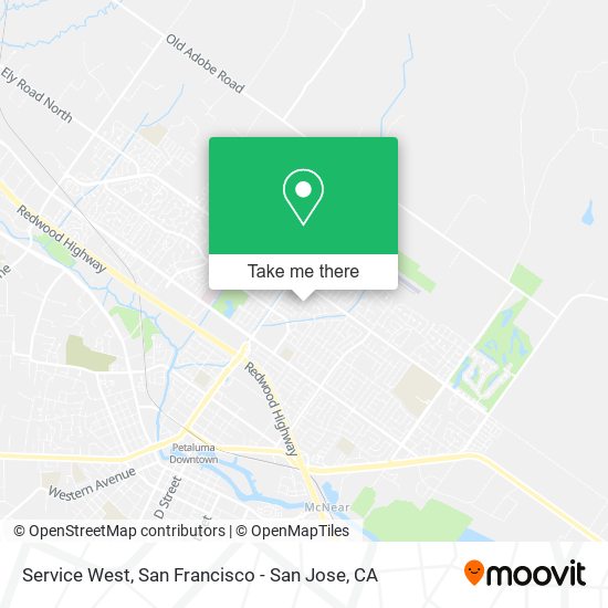 Mapa de Service West