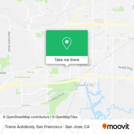 Travis Autobody map
