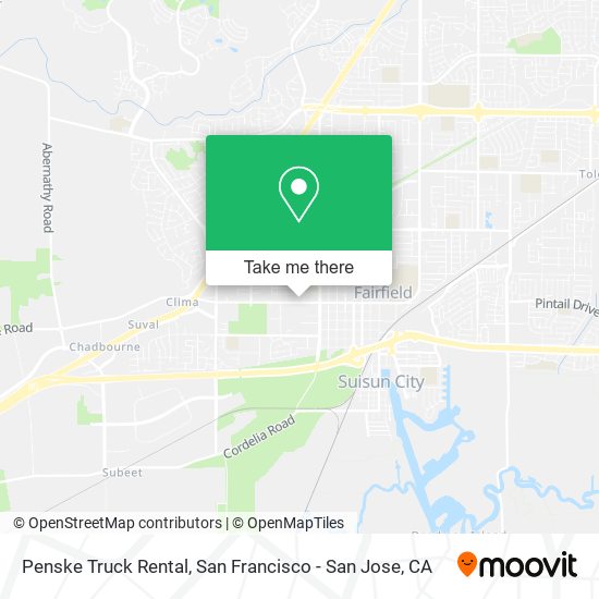 Mapa de Penske Truck Rental