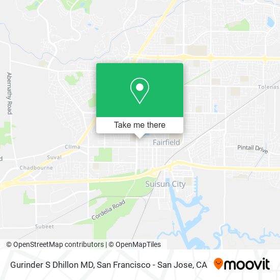 Gurinder S Dhillon MD map