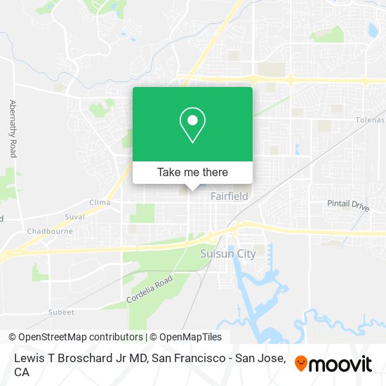 Lewis T Broschard Jr MD map