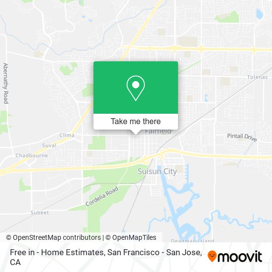 Free in - Home Estimates map