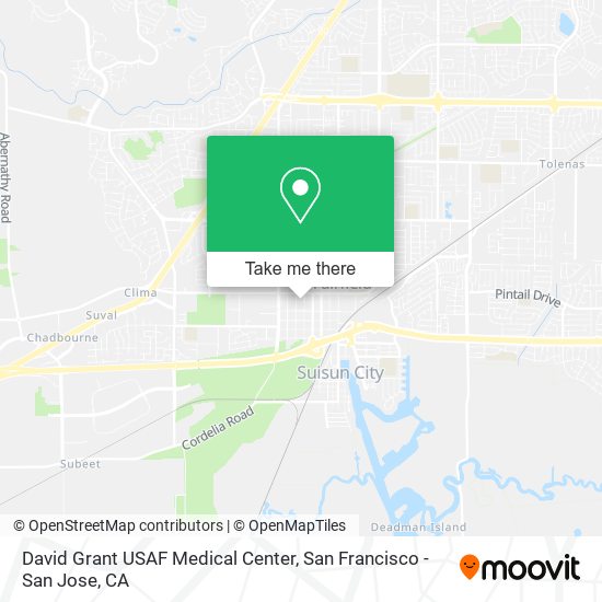 David Grant USAF Medical Center map