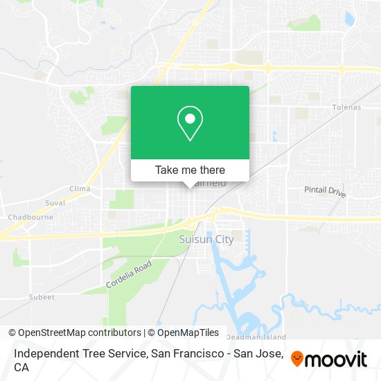 Independent Tree Service map