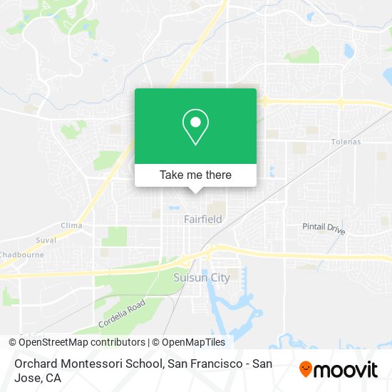 Orchard Montessori School map