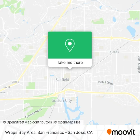 Mapa de Wraps Bay Area