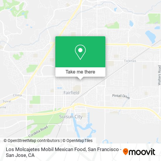 Mapa de Los Molcajetes Mobil Mexican Food