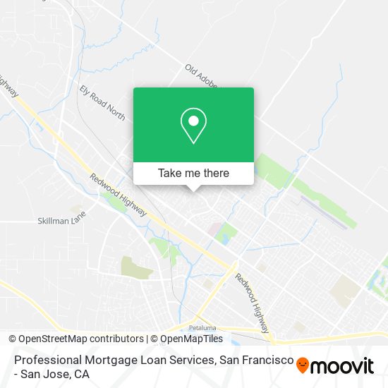 Professional Mortgage Loan Services map