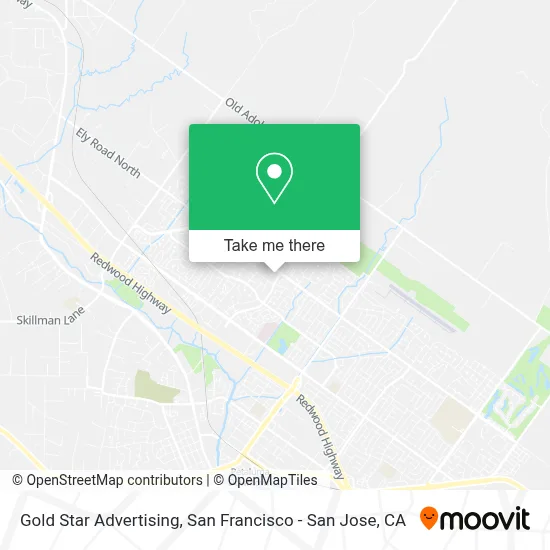 Gold Star Advertising map