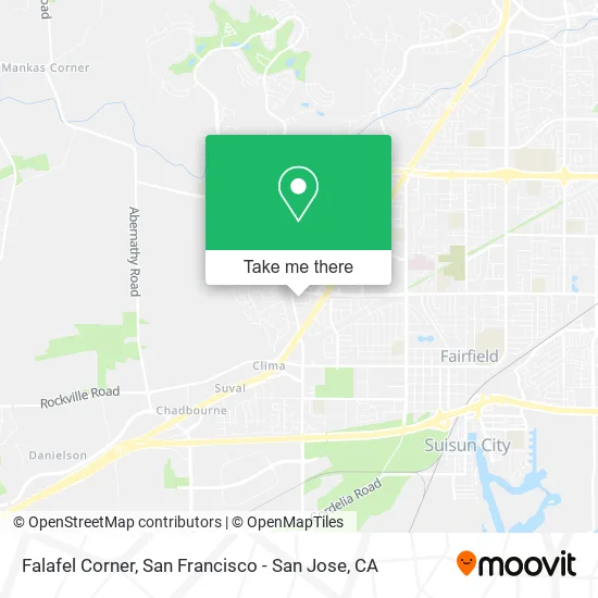 Mapa de Falafel Corner