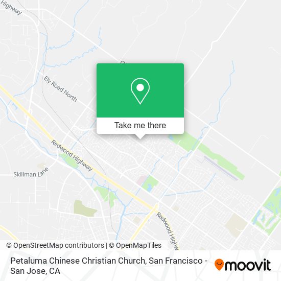 Petaluma Chinese Christian Church map