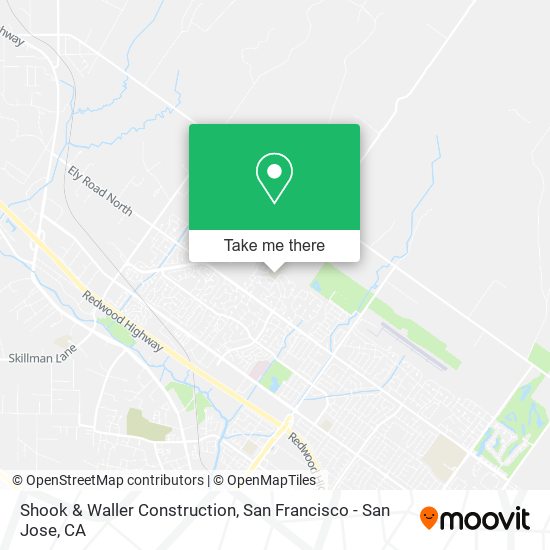 Shook & Waller Construction map