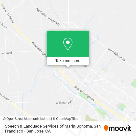 Speech & Language Services of Marin-Sonoma map
