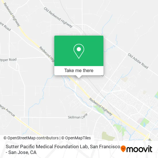 Sutter Pacific Medical Foundation Lab map
