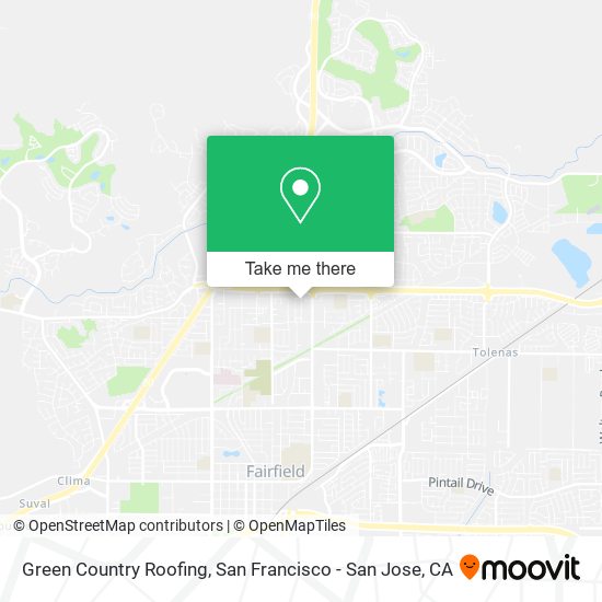 Green Country Roofing map