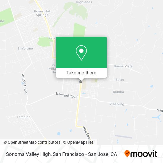 Sonoma Valley High map
