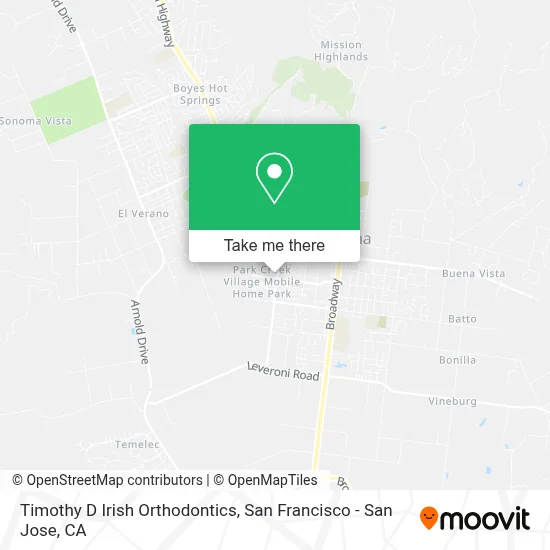 Timothy D Irish Orthodontics map