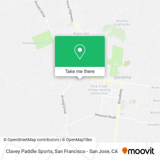 Mapa de Clavey Paddle Sports