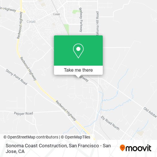 Mapa de Sonoma Coast Construction