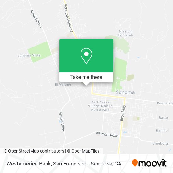 Mapa de Westamerica Bank