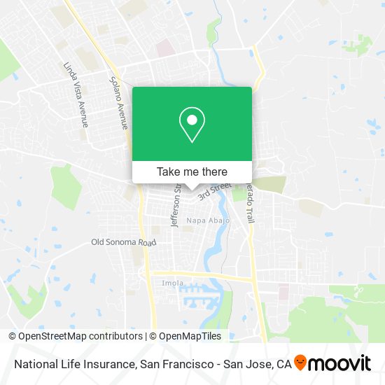 National Life Insurance map