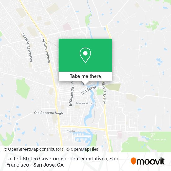 United States Government Representatives map