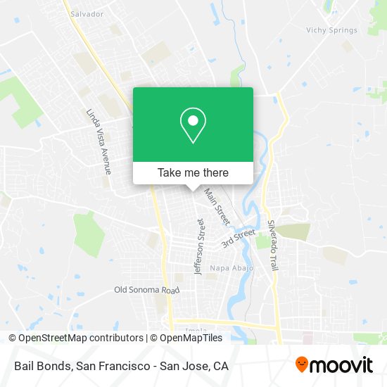 Mapa de Bail Bonds