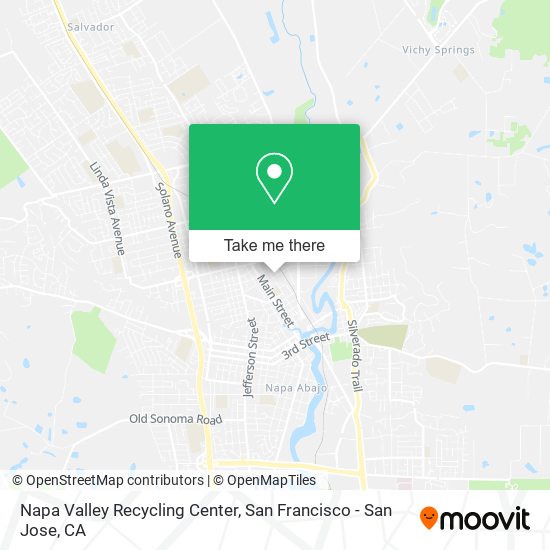Napa Valley Recycling Center map
